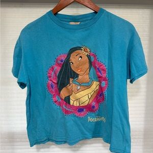 Vintage 90s Disney Pocahontas Teal Kids T-Shirt